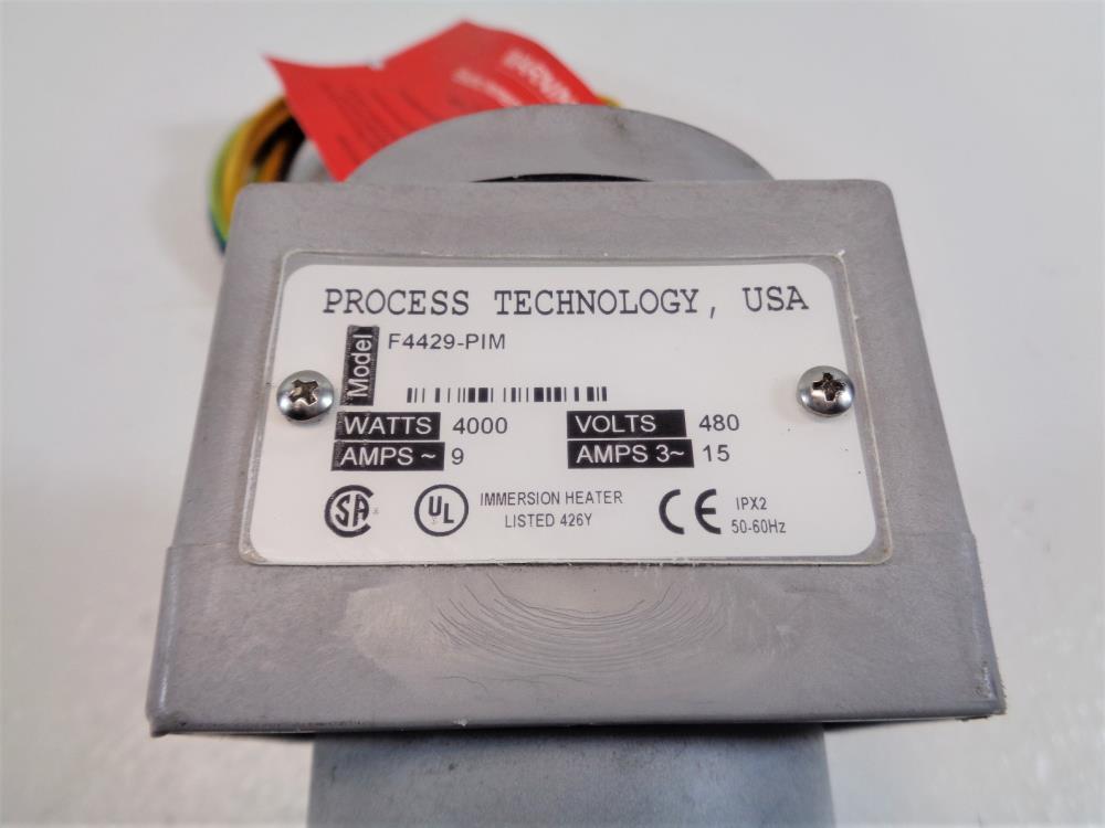Process Technology Immersion Heater, 4000W, 480V, Model# F4429-PIM